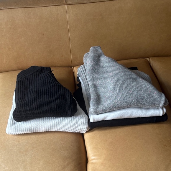 French Connection Sweaters - French Connection Women's Black, Gray, and White Sweater pack of 5 sweaters